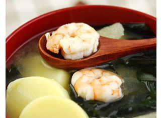 鲜虾炒海带
