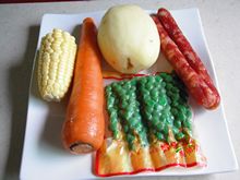 孕晚期食谱：腊肠土豆焖饭